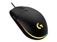 Logitech Gaming Mouse G203 LIGHTSYNC Optisk Kabling Sort