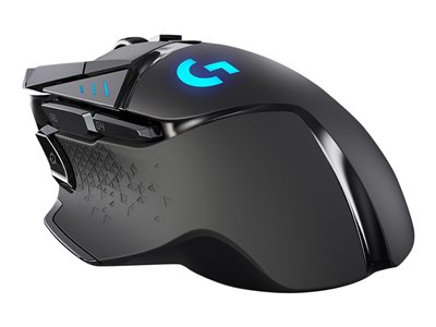 Logitech Gaming Mouse G502 LIGHTSPEED Optisk Trådløs Kabling Sort